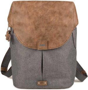 Zwei Weiblich OLLI Rucksack O12 stone grau